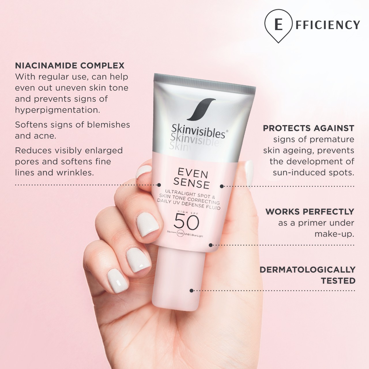 Skinvisibles Even Sense SPF50 aurinkosuoja - Image 3